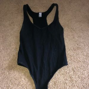 american apparel black bodysuit
